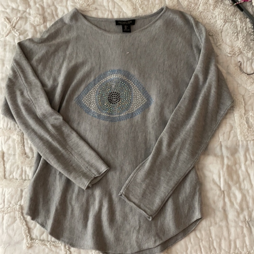 Rachel zoe all seeing eye sweater Gray L